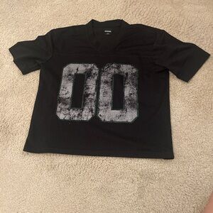 RSQ Black Mens Jersey with Bold Number Design